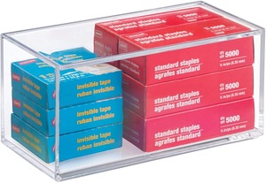 Venta al por mayor rectangular apilable personalizado buen precio contenedor acrílico caja organizador de almacenamiento - Product Image 3