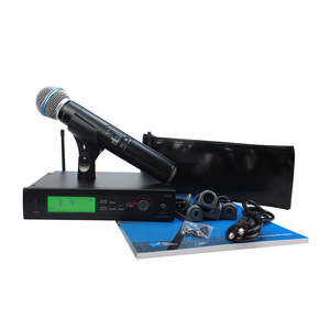 SLX4 SLX24 BETA58 profesyonel kablosuz UHF mikrofon metal mikrofon sistemi Karaoke kilise performansı için çerçeve ile - Product Image 3