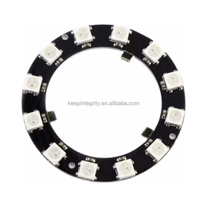 WS2812 modulo circolare LED full-color RGB rosso verde blu 5050 LED tallone modulo scheda di sviluppo - Product Image 1