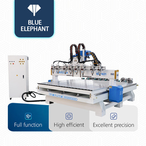 Enrutador CNC de 4 ejes modelo 1821 de gran oferta con cabezales de husillo múltiple y cabezales giratorios múltiples - Product Image 1