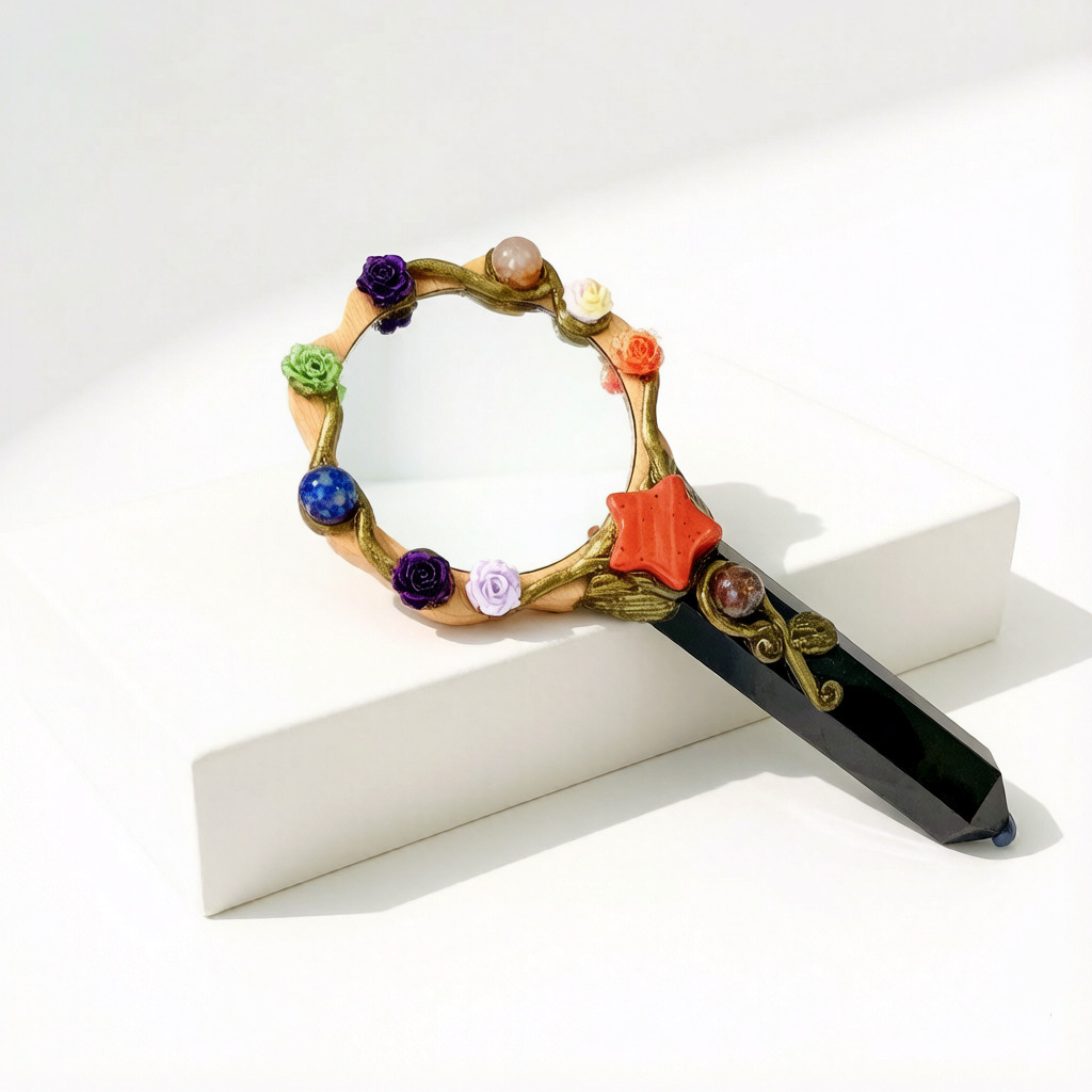 Miroir étoile en jaspe rouge 1557cm