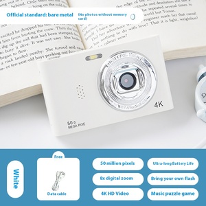 Cámara CCD Digital Retro portátil HD Pixel máquina de tarjetas de teléfono móvil para estudiantes viaje Zoom lente punto y tipo de disparo - Product Image 6