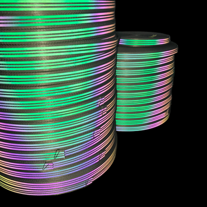 Tecido de Malha Retro-Reflexivo de Poliéster Ecológico Kairen com Pintura Arco-Íris para Costura em Calçados - Product Image 1