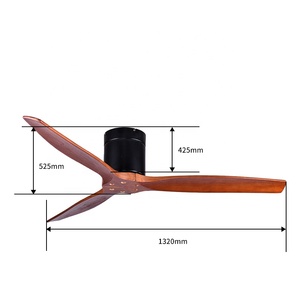最佳吊扇品牌实木叶片遥控吊扇无灯带遥控器 - Product Image 2