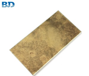 Tường Trang Trí Hun Khói Cổ Vát Cạnh Vàng Gương Tàu Điện Ngầm Gạch - Product Image 5