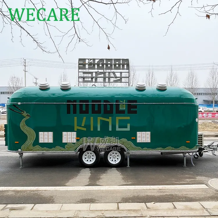 Wecare 500*210*210Cm Mobiele Snelle Concessie Food Pizza Truck Trailer Airstream