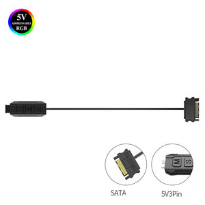 5в-3pin RGB Dream цветной светодиодный контроллер SATA порт для шасси вентилятор лампа ARGB корпус компьютера светодиодная лента контроллер освещения