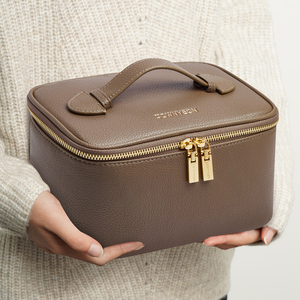 Rownyeon Túi Du Lịch Đựng Đồ Trang Điểm Có Khóa Kéo Đựng Đồ Trang Điểm Bằng Da PU Chống Nước Logo Theo Yêu Cầu Di Động Hộp Đựng Mỹ Phẩm - Product Image 1