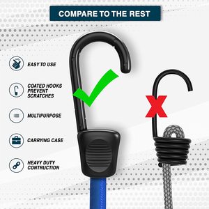 Dây Bungee Các Loại Kẹp Bẫy Hạng Nặng, Dây Dù, Dây Buộc Búi Và Lưới Chở Hàng Có Móc Nặng - Product Image 5