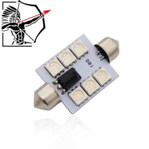 Perfect <strong>LED</strong> 31/36/39/41MM RGB <strong>LED</strong> Festoon Panel <strong>RC</strong> Colorful DC 12V RGB Car Interior License Plate Reading Light - Product Image 3