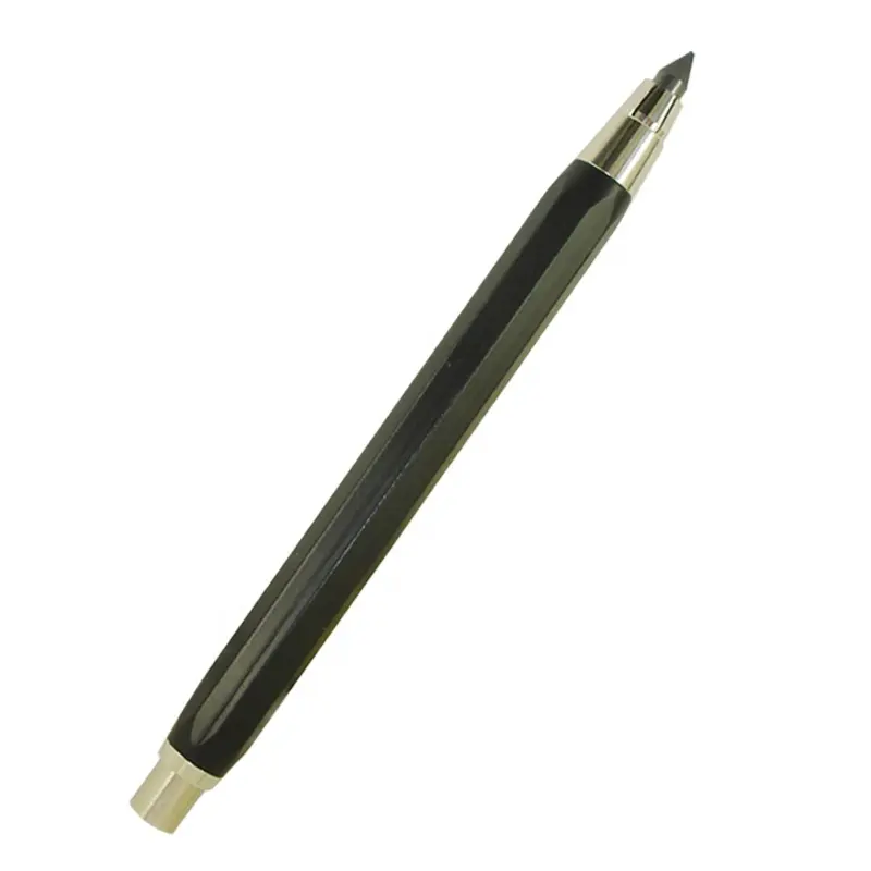 ACMECN Octagon 5,6mm lápiz 39g de aluminio de Metal pesado de lápiz de la escuela empujar retráctil boceto dibujo lápiz