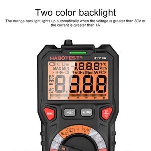 Yeni HABOTEST HT118A el çift arka işık yüksek hassasiyetli otomatik dijital multimetre - Product Image 4