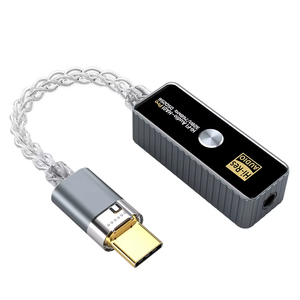 Bộ chuyển đổi âm thanh mini USB C 3.5mm, bộ khuếch đại tai nghe DAC HiFi chất lượng cao, âm thanh không mất dữ liệu HD, hàng mới OTP - Product Image 1