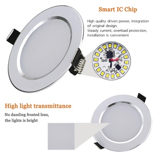 現代の<span class=keywords><strong>led</strong></span>シーリングランプ調光可能な凹型器具ライト3ワット5ワット7ワット9ワット12ワット15ワット18ワット21ワットダウンライトリビングルームのベッドルーム