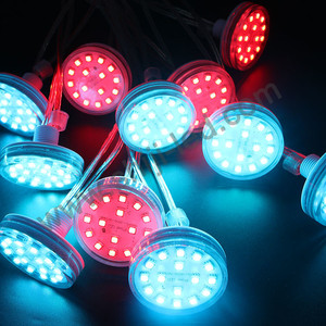 60 мм 16 светодиодов AC24V самоуправляемый турбинный конденсатор RGB светодиодные точечные огни для игровой площадки развлекательное автоматическое программирование - Product Image 4
