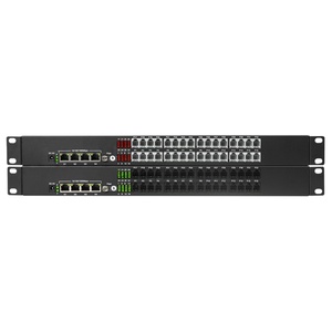 Convertitore telefonico in fibra ottica a 32 canali 4 porte Gigabit isolato Ethernet IP trasmettitore telefonico PCM Multiplexer - Product Image 4