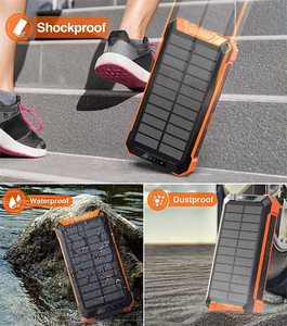 2025 New <strong>Design</strong> Camping Outdoor Power Bank With Built in Cables Solar Charger Solar Power Bank 30000mah - Product Image 3