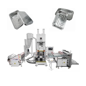 Máquina de fabricación de contenedores de fiambrera CNC, punzonadora para restaurante, máquina de fabricación de contenedores de papel de aluminio - Product Image 1