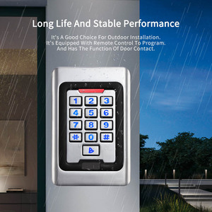 Stand Alone Access Control-Kartenleser Wasserdichte Tastatur EM-Zugangs kontrolle mit gut sichtbarer Edelstahl-Tastatur - Product Image 4