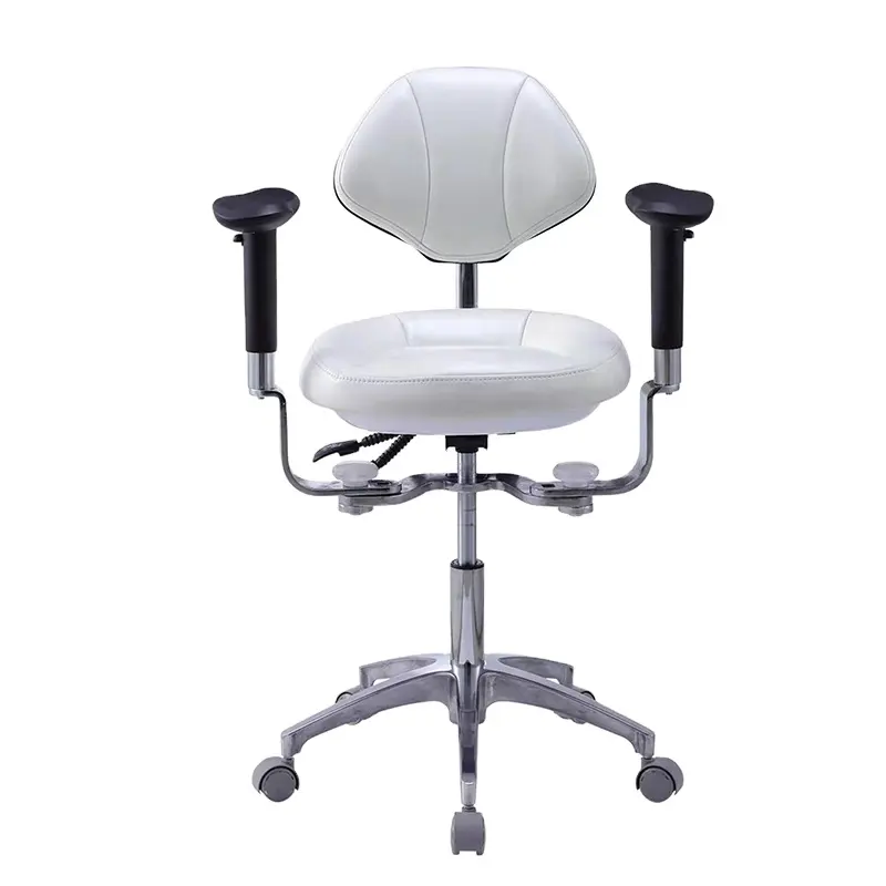 Taburete ergonómico de dentista médico, altura ajustable, precio de fábrica, taburete de Médico Dental