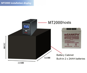 Extra Long 5-Hour Backup Uninterruptible Power Supply (UPS) with LCD Display Single Phase <strong>Input</strong> <strong>Output</strong> for Security <strong>Camera</strong> - Product Image 6