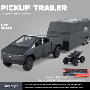 1:32 Diecast <strong>Model</strong> Cars Toy T Cybertruck Pickup RV Alloy Car <strong>Model</strong> with Sound and Light Pullback Metal Toy Car <strong>Model</strong> Toy - Product Image 6