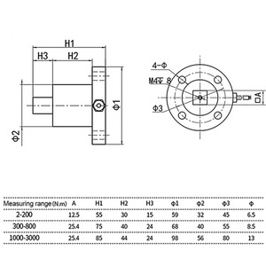 Torque <strong>Sensor</strong> With <strong>Analog</strong> <strong>Output</strong> Used for Static Non-Continuous Rotation Torque Measurement Single Flange Impact Torque <strong>Sensor</strong> - Product Image 6