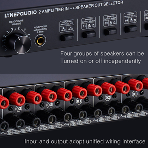 PACKBOX <strong>2</strong> in 4 Out Power Amplifier Sound Switcher Speaker <strong>Switch</strong> Distributor Headphone <strong>Output</strong> Lossless - Product Image 4