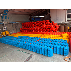 Boya de tubería de plástico duradera de fábrica de 400*500MM, barrera flotante LLDPE, flotadores de tubería de dragado flotante - Product Image 2