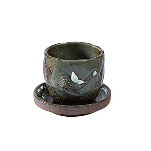 Antik stil ahşap ateş Kung Fu çay bardağı takım seramik usta fincan tek el yapımı çiçek oyma tamamen kahve fincanı kahve <span class=keywords><strong>Mup</strong></span>