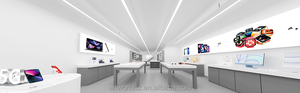 Artworld White Laptop Retail Electronic <strong>Table</strong> Shop Interior <strong>Design</strong> Custom <strong>Computer</strong> Showroom <strong>Design</strong> PC <strong>Display</strong> <strong>Table</strong> <strong>Design</strong> - Product Image 6