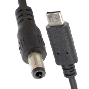USB tip C erkek DC 5.5x2.5mm 5.5x2.1mm erkek Jack güç şarj güç kablosu Laptop için telefon - Product Image 1