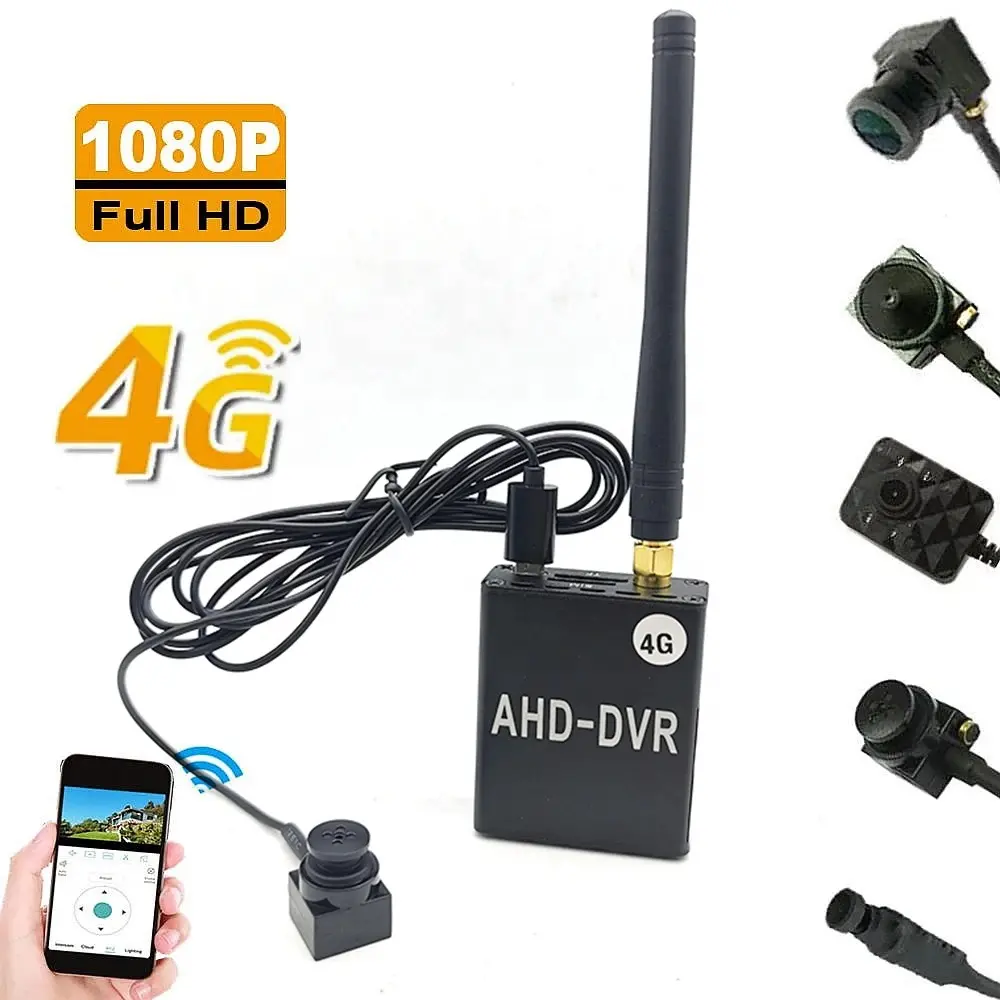 Tragbare drahtlose HD 1080P Mini 4G SIM-Karte AHD DVR Kamerakits Weitwinkel-USB Micro-Smart Home Audio-Video-Camcorder AutodVR