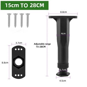 桌子高度可调桌子底座螺丝调平脚矩形折叠桌 - Product Image 6
