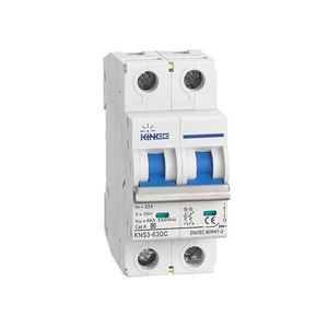 Kinee <span class=keywords><strong>mcb</strong></span> מפסק חשמלי <span class=keywords><strong>l7</strong></span> 2 מוט 6-63a ac 230v 50hz 6ka כחול ידית מודל חדש knl7 מפסק חשמלי