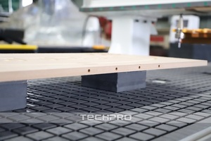 Máquina enrutadora CNC ATC de eje de rotación 4x8 con husillo horizontal y mesa giratoria para hacer perforaciones laterales - Product Image 5