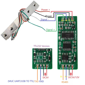DC 5V 12V RS485 UART Modbus RTU HX711圧力重量センサー電子スケールモジュールPLC構成ソフトウェア用 - Product Image 2