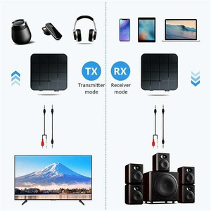无线兼容5.0发射器接收器2合1无线音频3.5毫米插孔Aux适配器 - Product Image 4
