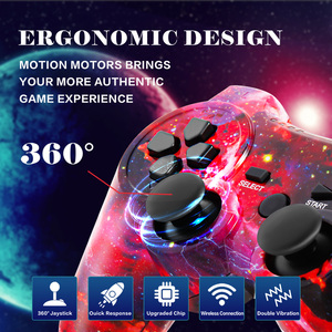 ワイヤレスゲームコントローラPc Gamepad PC用USBジョイスティックハンドルコントロールジョイパッドMando Manette - Product Image 3