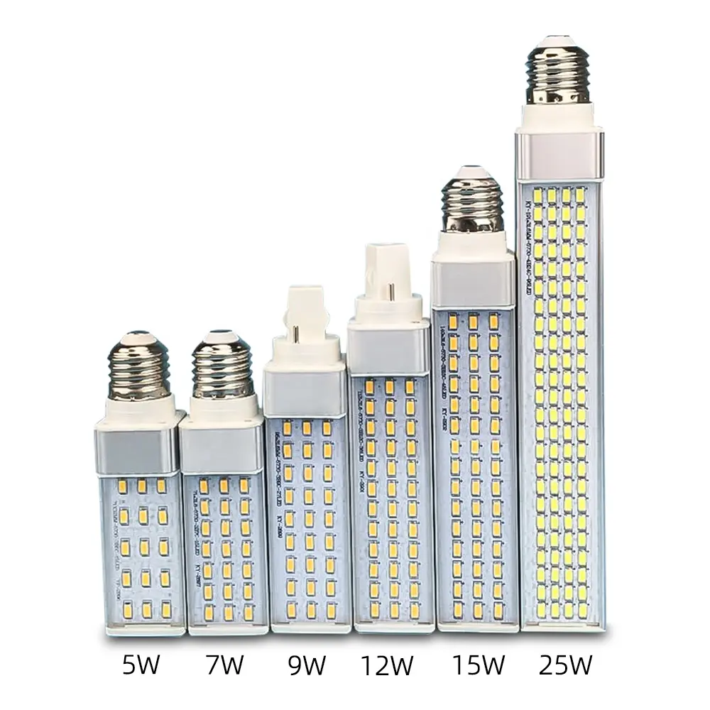 Bombilla led de mazorca de maíz SMD5630, luz led pl regulable con controlador IC, lámpara de calle E27 G24 de alta calidad