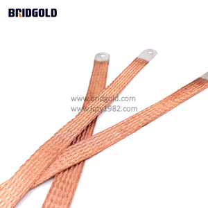 Bridgold c11000 נחושת בצבע קלוע מחבר חוט נחושת גמיש busbars