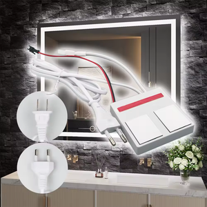 Sensor de atenuación táctil dual LED inteligente con fuente de alimentación incorporada Control de 24W de color simple/tres con función de desempañado - Product Image 1
