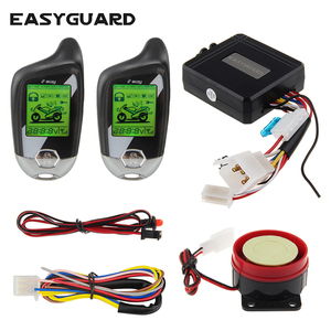EASYGUARD-sistema de alarma de 2 vías para motocicleta, kit de arranque remoto para scooter, sensor de movimiento, pantalla LCD de emergencia, antirrobo - Product Image 1