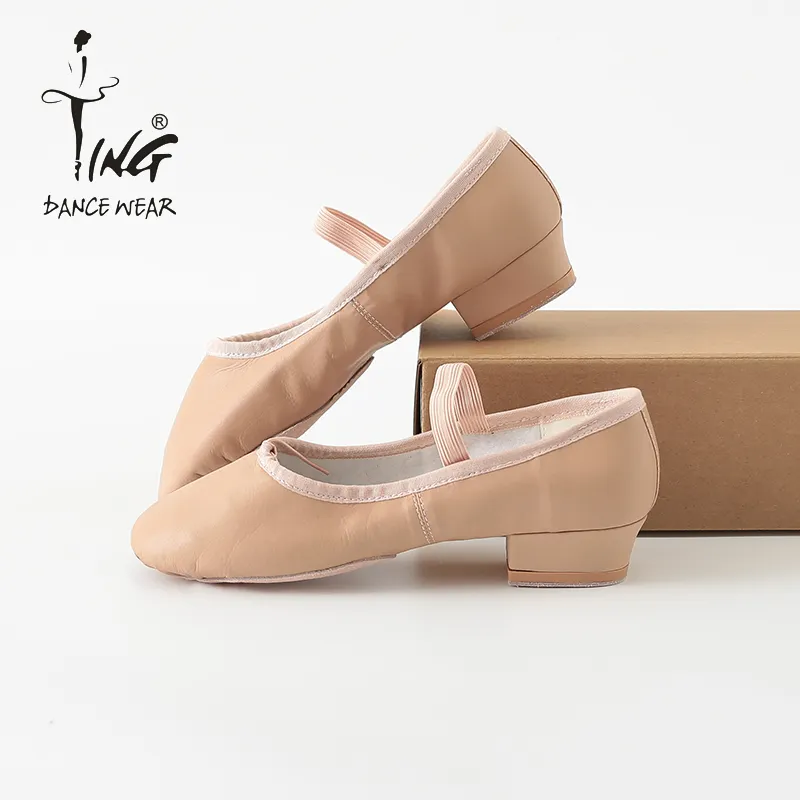 Chaussures de danse d'enseignement en cuir super, élastiques, pour les enseignants