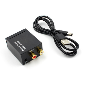 <strong>Digital</strong> Fiber Coaxial to Left and Right Channels 3.5mm <strong>Audio</strong> Analog Converter Decoder Amplifier Speaker - Product Image 6