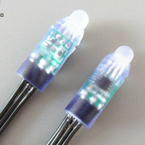 5v 12V 12mmスマートLEDポイントピクセルモジュールストリングライトWs2811 Rgb IP68防水ブラックワイヤーピクセルライト - Product Image 4