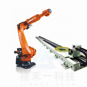 KUKA Palletizing Packaging Industrial Welding Robot Positioner <span class=keywords><strong>Arm</strong></span> KR 120 R3100-2 Com <span class=keywords><strong>Linear</strong></span> Track <span class=keywords><strong>Guide</strong></span> <span class=keywords><strong>Rail</strong></span> em estoque