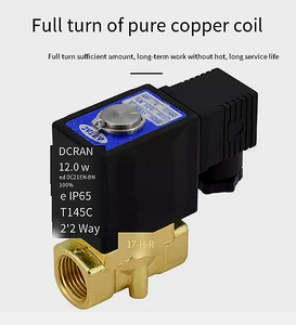 Gaz ve yağ için Pilot yapısı ile AirTac DC24V sıvı kontrol vanası normalde kapalı Solenoid su vanası - Product Image 6