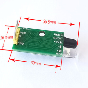 Taidacent 3.3/5V 38K IR modulo di apprendimento del telecomando TV trasmettitore remoto ricevitore Decoder modulo scheda di decodifica remota - Product Image 5
