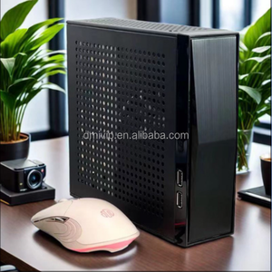 K13 của nhà máy Slim dọc <span class=keywords><strong>Mini</strong></span> <span class=keywords><strong>ITX</strong></span> kim loại PC Trường hợp với cổng USB và Side Panel cửa sổ công nghiệp HTPC Máy tính để bàn trong kho - Product Image 3